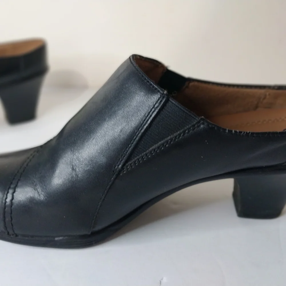 Earth Spirit Classic Black Leather Size 7 Women"s Shoes. - Picture 7 of 12